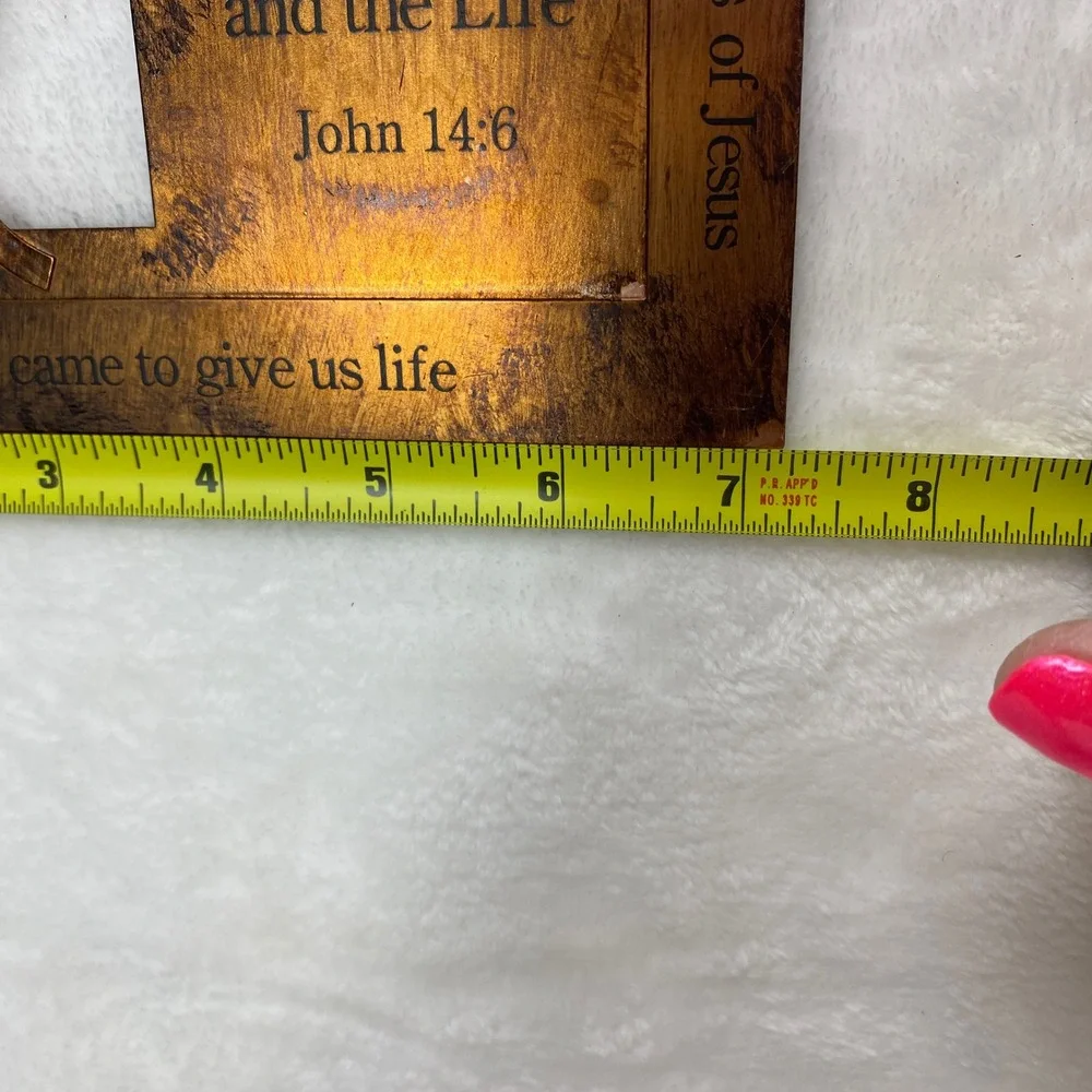 Copper Religious‎ Wall Art John 14:6 Fish Symbol Christian Home Decor Rustic